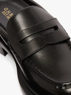 Women G.H.BASS Albany II Mule Penny Loafers Leather