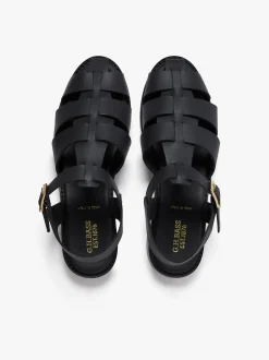 Women G.H.BASS Amelia Fisherman Sandal Vachetta Leather