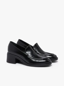 Women G.H.BASS Anna Venetian Loafer Heels Leather