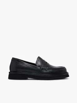 Women G.H.BASS Belmont Lug Penny Loafers Leather