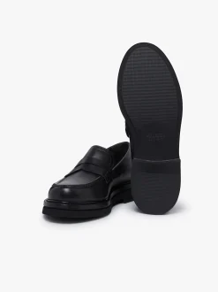 Women G.H.BASS Belmont Lug Penny Loafers Leather