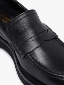 Women G.H.BASS Belmont Lug Penny Loafers Leather
