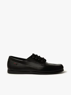 G.H.BASS Camp Moc Jackman Black Leather