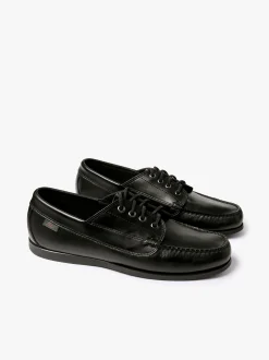 G.H.BASS Camp Moc Jackman Black Leather