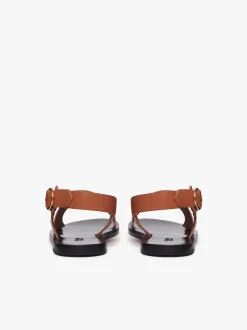 Women G.H.BASS Cross Strap Sandals Leather