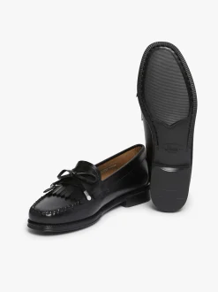 Women G.H.BASS Easy Weejuns Esther Bow Loafers Leather