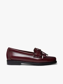 Women G.H.BASS Easy Weejuns Esther Bow Loafers Leather