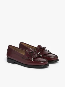 Women G.H.BASS Easy Weejuns Esther Bow Loafers Leather