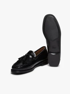Women G.H.BASS Easy Weejuns Esther Kiltie Tassel Loafers Leather