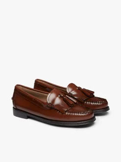 Women G.H.BASS Easy Weejuns Esther Kiltie Tassel Loafers Leather