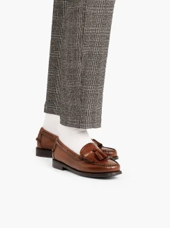 Women G.H.BASS Easy Weejuns Esther Kiltie Tassel Loafers Leather