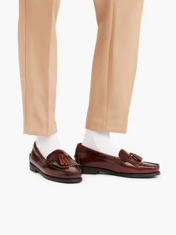 Women G.H.BASS Easy Weejuns Esther Kiltie Tassel Loafers Leather