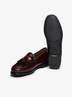 Women G.H.BASS Easy Weejuns Esther Kiltie Tassel Loafers Leather