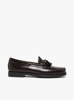 G.H.BASS Easy Weejuns Larkin Tassel Loafers Chocolate leather