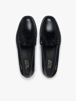 G.H.BASS Easy Weejuns Larson Flag Penny Loafers Leather