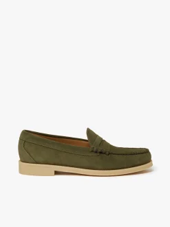 G.H.BASS Easy Weejuns Larson Penny Loafers Light Suede