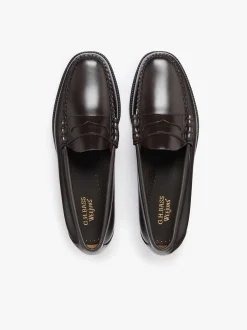 G.H.BASS Easy Weejuns Larson Penny Loafers Chocolate Leather