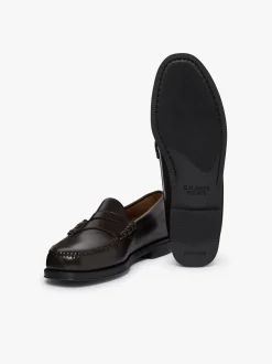 G.H.BASS Easy Weejuns Larson Penny Loafers Chocolate Leather