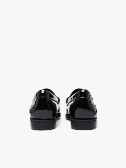 Women G.H.BASS Easy Weejuns Penny Flora Loafers Patent Leather