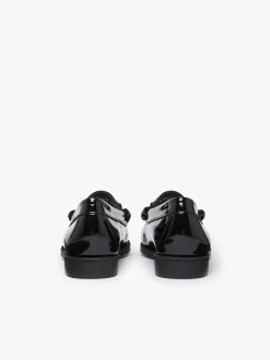 Women G.H.BASS Easy Weejuns Penny Loafers Black Patent Leather