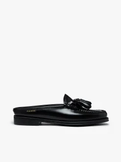Women G.H.BASS Easy Weejuns Tetra Tassel Slides Leather