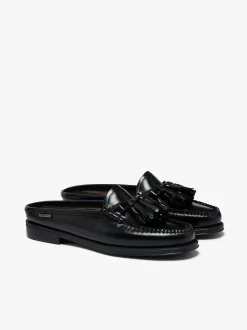 Women G.H.BASS Easy Weejuns Tetra Tassel Slides Leather
