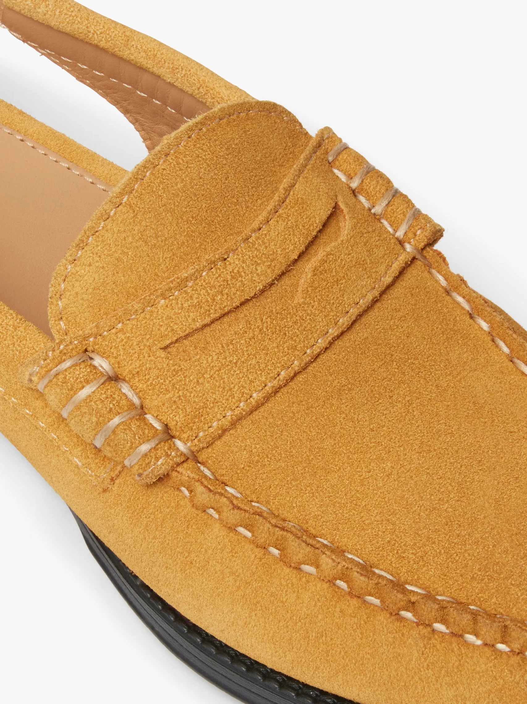 Women G.H.BASS Easy Weejuns Whitney Slingback Loafers Suede