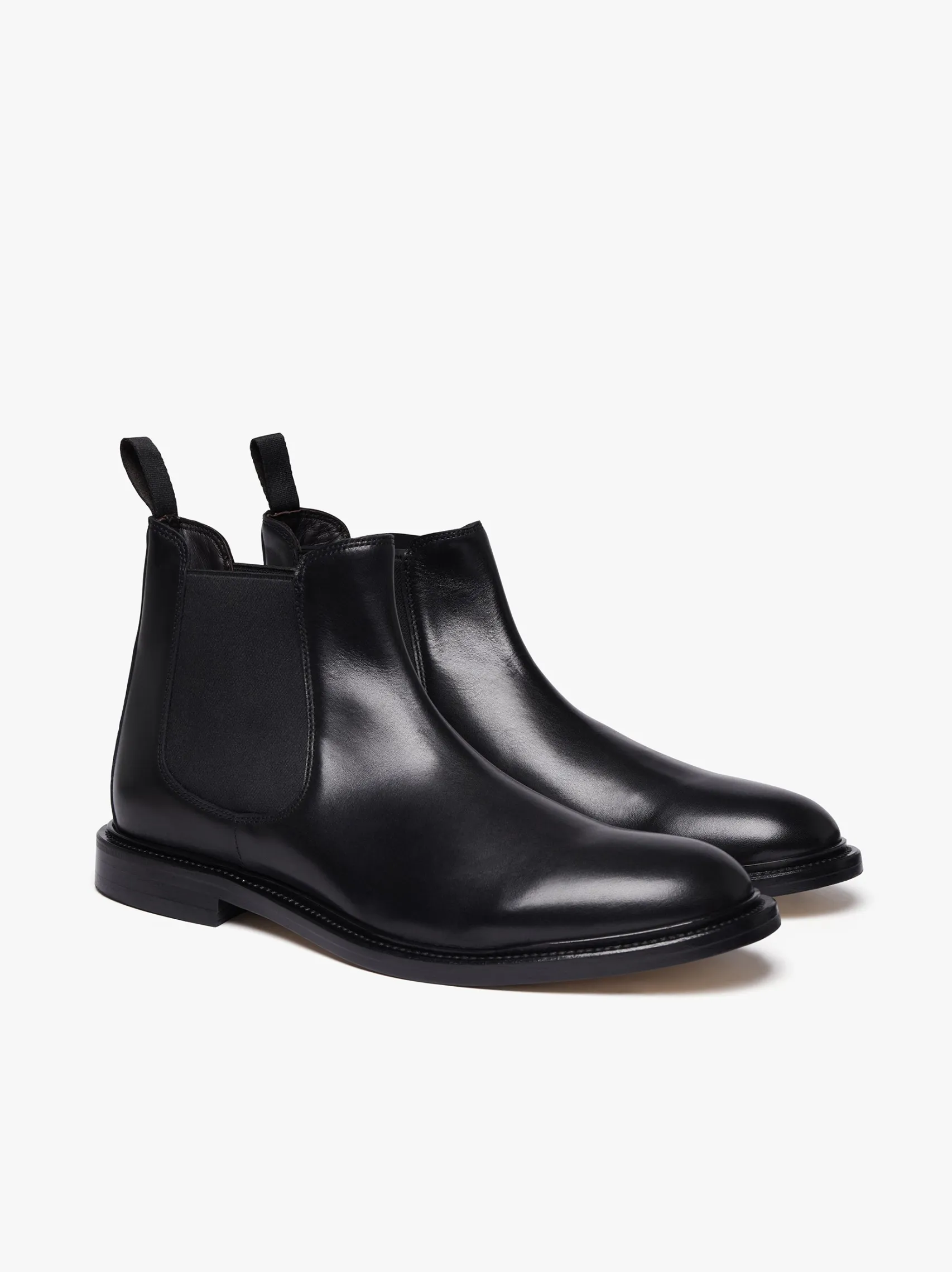 G.H.BASS Harrison Heritage Chelsea Boots Black Leather