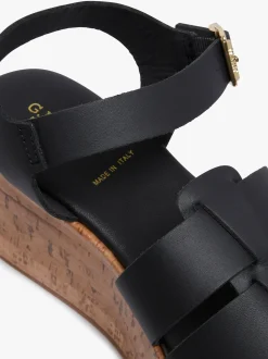 Women G.H.BASS Helena Platform Sandals Leather
