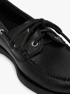 G.H.BASS Jetty II 2 Eye Boat Shoes Tumbled Leather