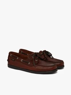 G.H.BASS Jetty II 2 Eye Boat Shoes Tumbled Leather