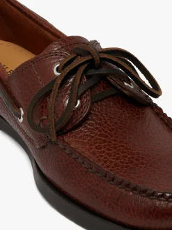 G.H.BASS Jetty II 2 Eye Boat Shoes Tumbled Leather