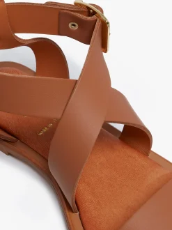 Women G.H.BASS Marina Ankle Strap Sandal Leather