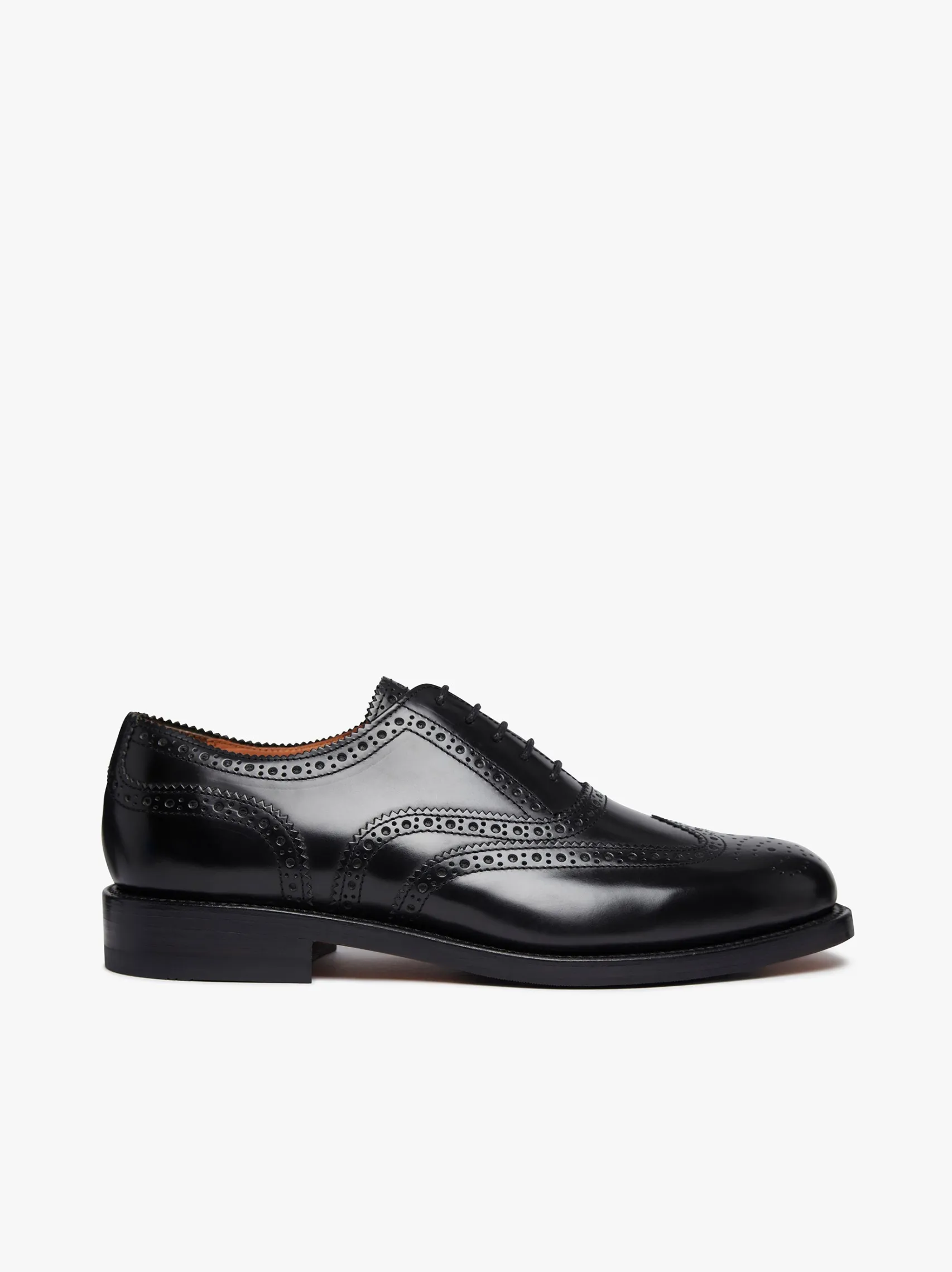 G.H.BASS Monogram Double Brogue Wingtip Leather