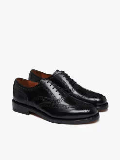G.H.BASS Monogram Double Brogue Wingtip Leather
