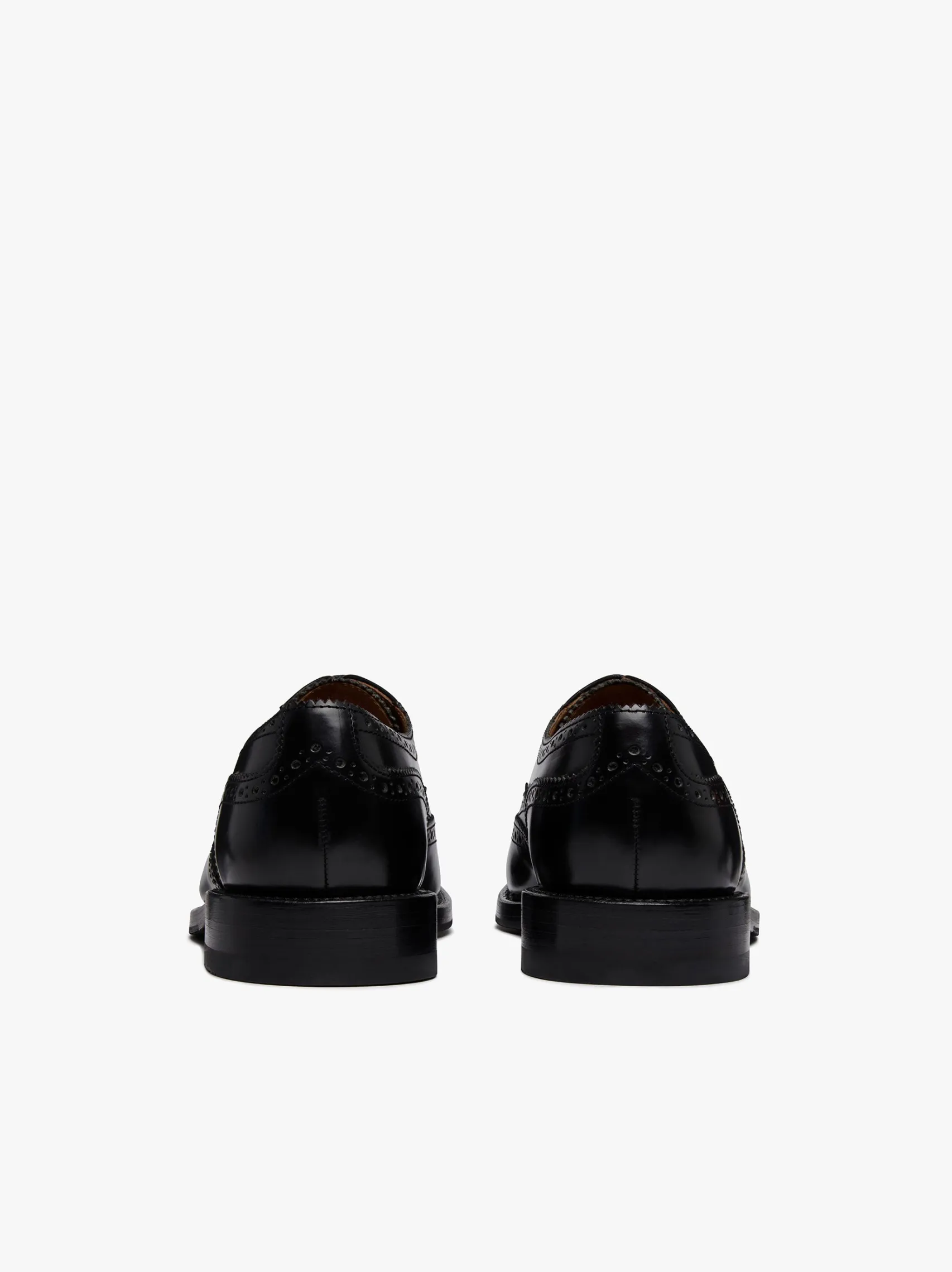 G.H.BASS Monogram Double Brogue Wingtip Leather