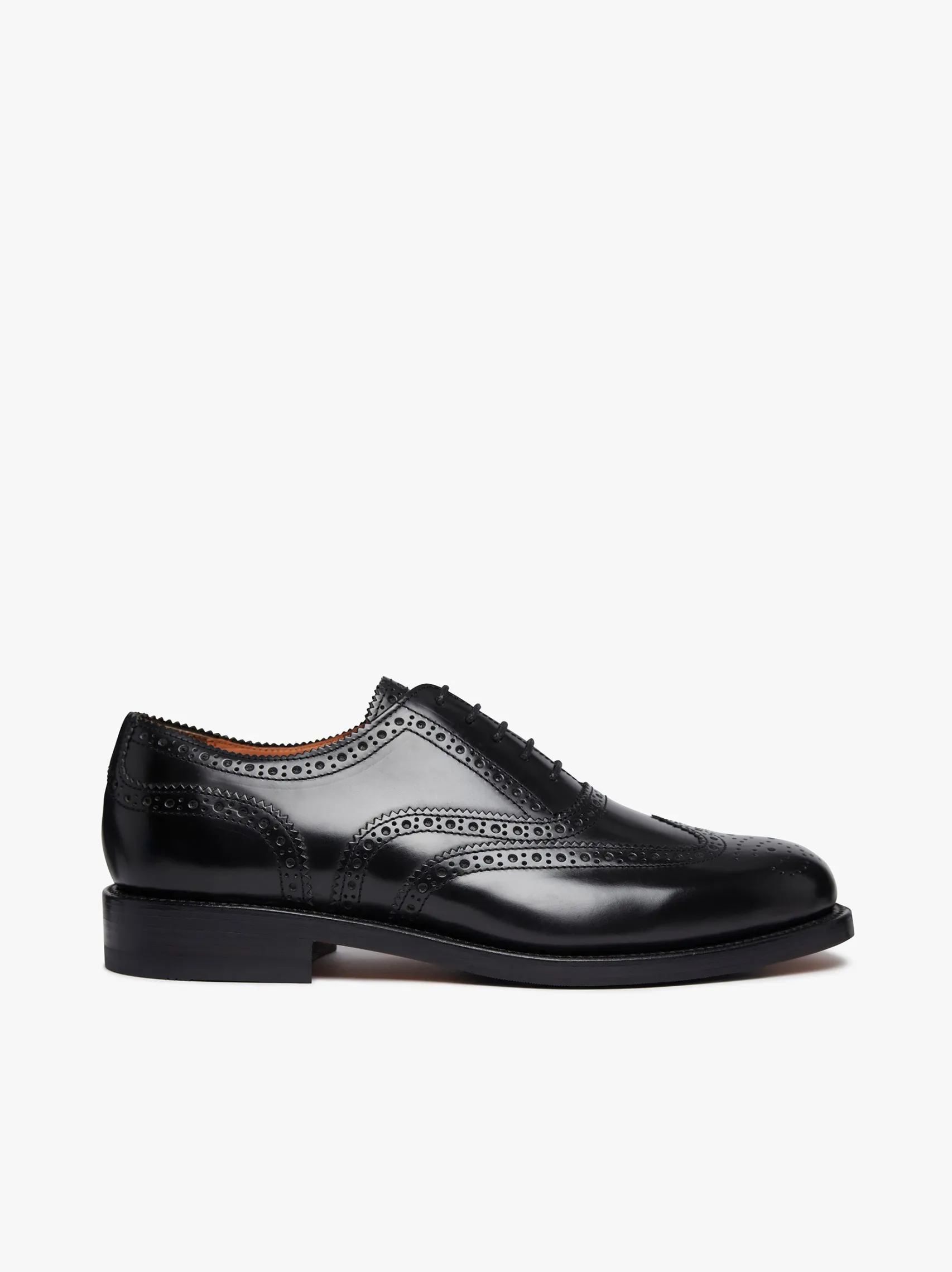 G.H.BASS Monogram Double Brogue Wingtip Leather