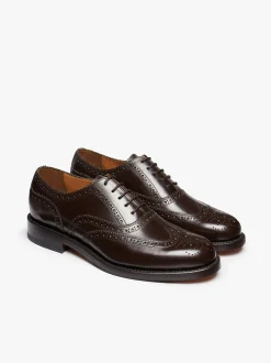 G.H.BASS Monogram Double Brogue Wingtip Leather