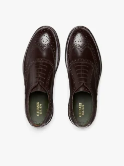 G.H.BASS Monogram Double Brogue Wingtip Leather