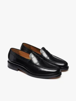 G.H.BASS Monogram Loafers Leather