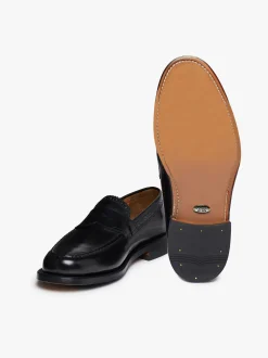 G.H.BASS Monogram Loafers Leather