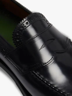 G.H.BASS Monogram Loafers Leather