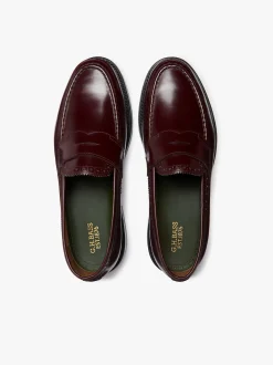G.H.BASS Monogram Loafers Leather