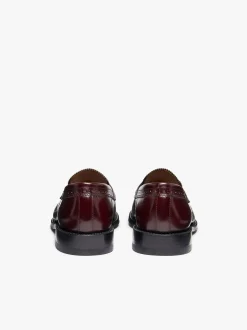 G.H.BASS Monogram Loafers Leather
