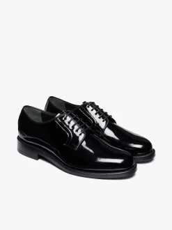 G.H.BASS Monogram Patent Derby Patent Leather