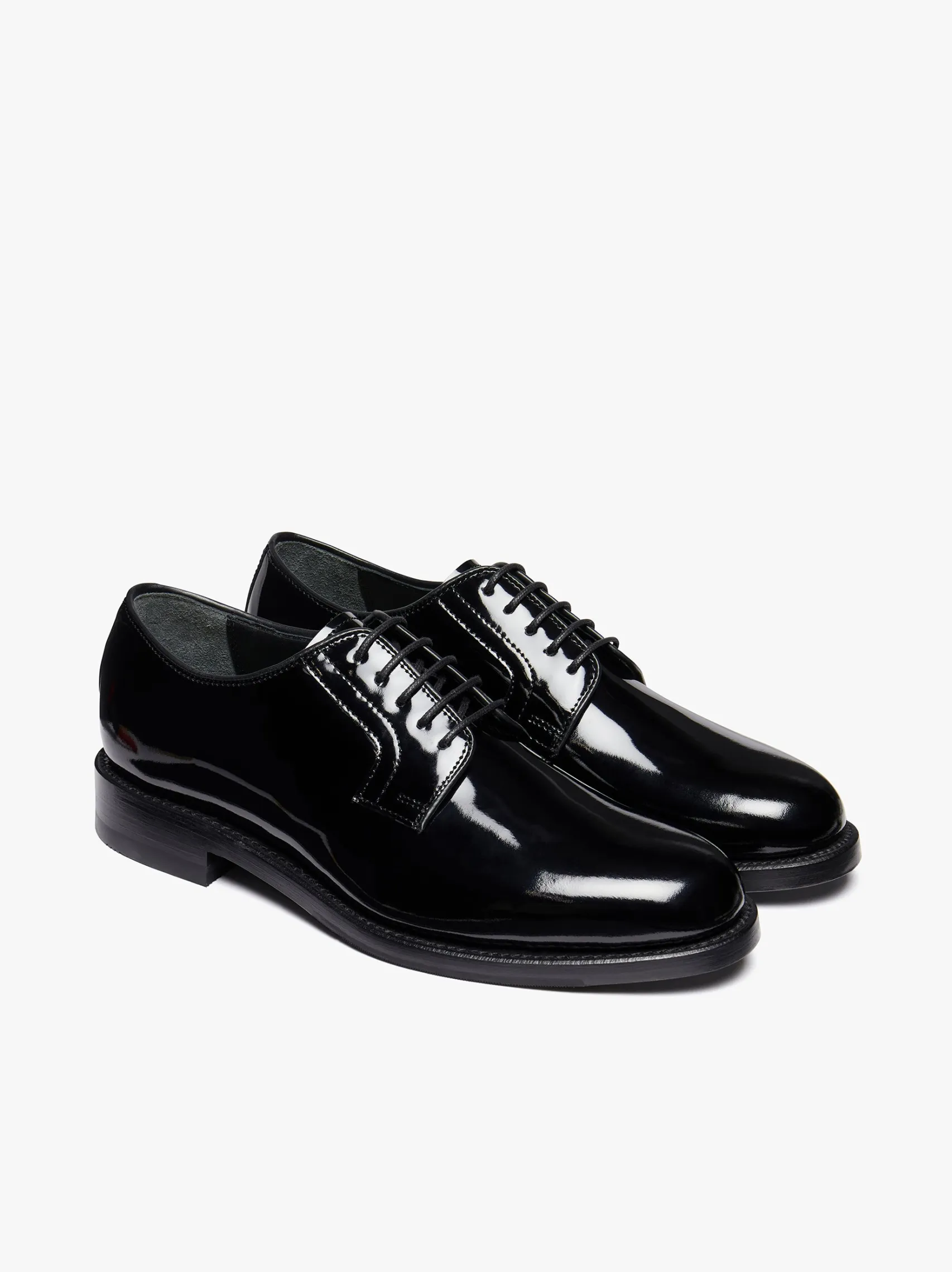 G.H.BASS Monogram Patent Derby Patent Leather