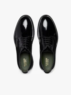 G.H.BASS Monogram Patent Derby Patent Leather