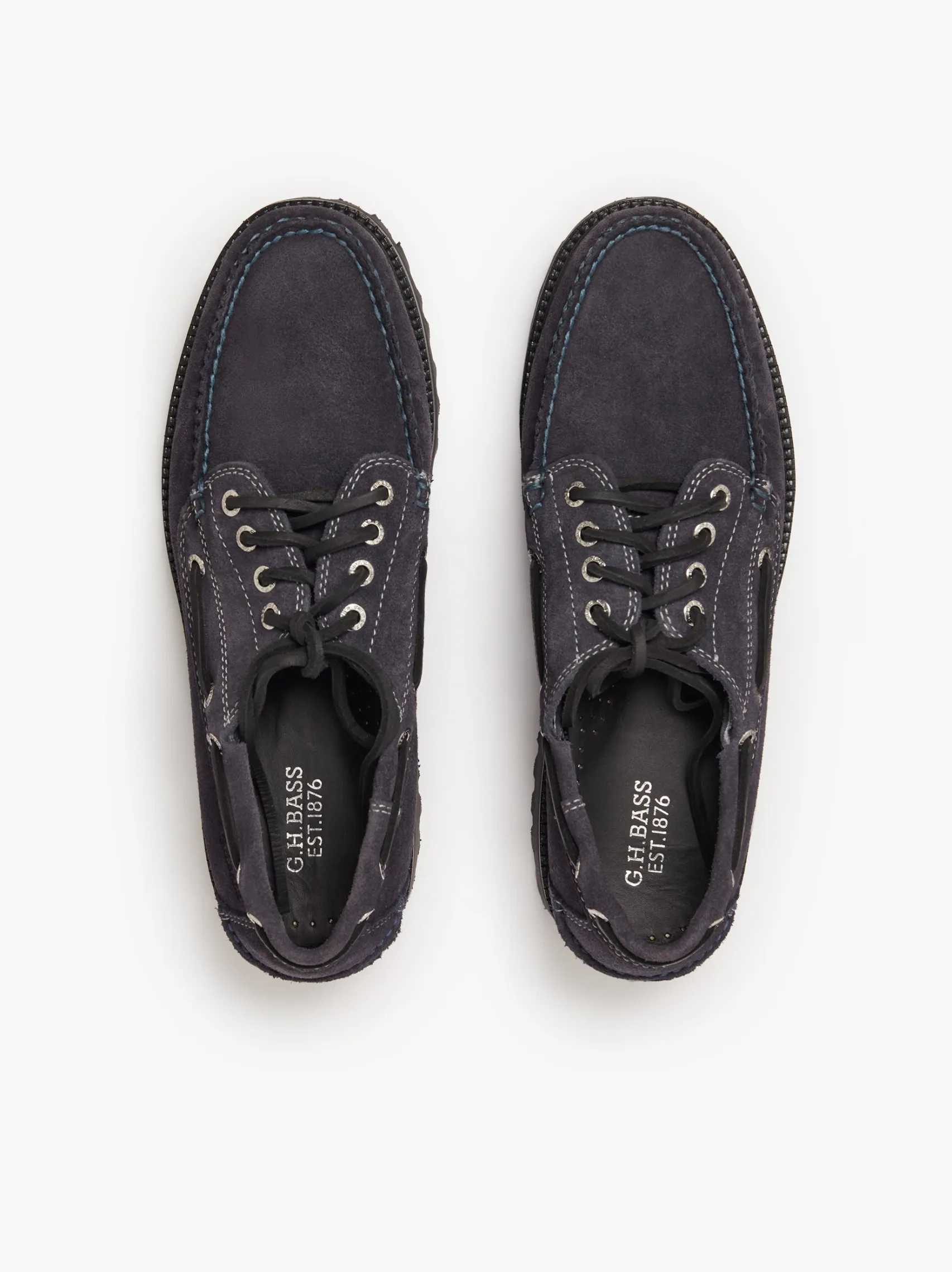 G.H.BASS Ranger Camp Moc Navy Suede