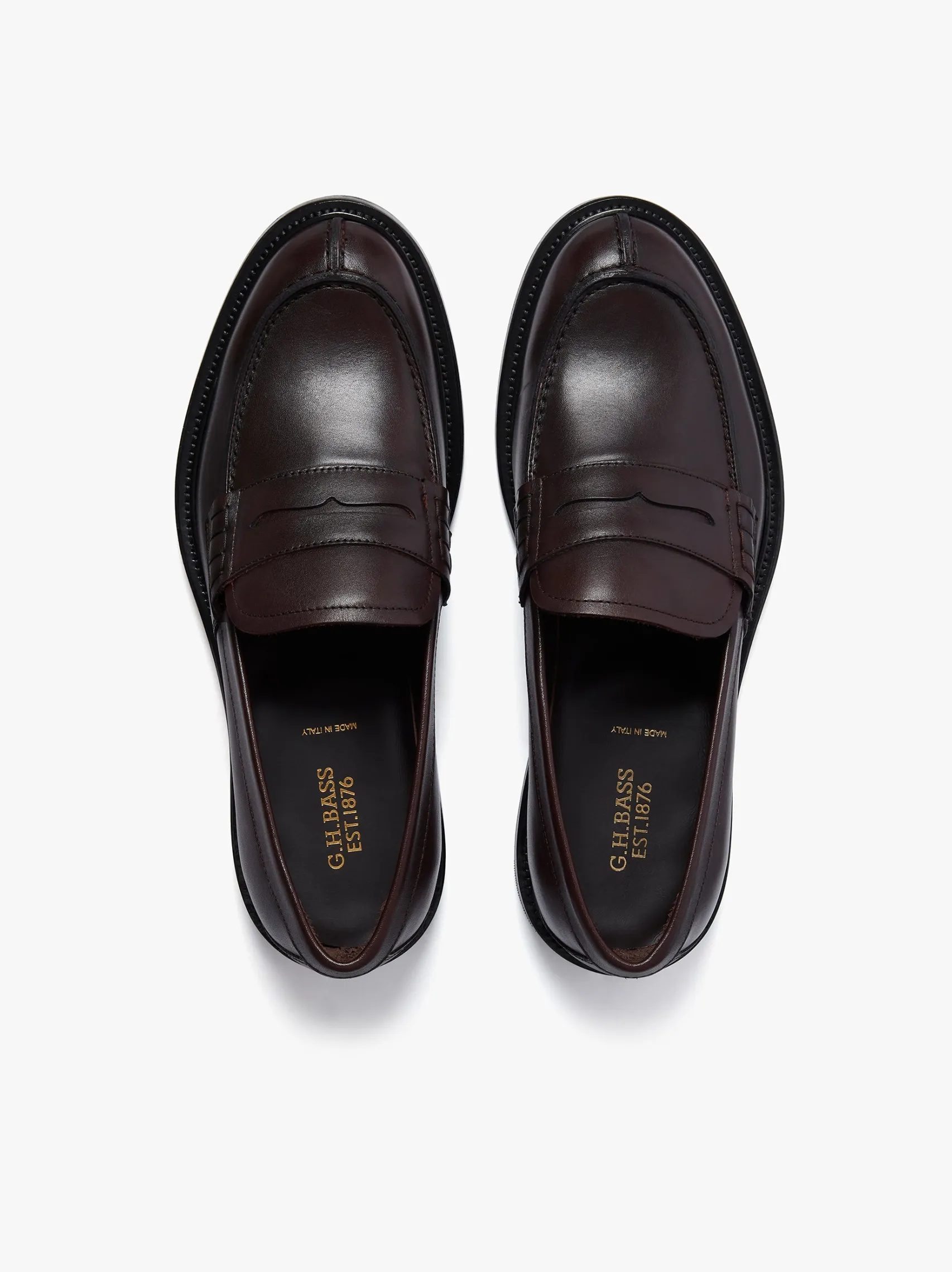 G.H.BASS Stanford Penny Loafers Burnished Leather