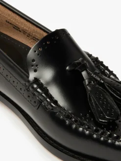 Women G.H.BASS Weejuns Estelle Brogue Tassel Loafers Leather